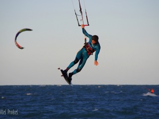Kitesurfing na pobřeží Atlantického oceánu