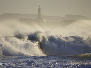 Ostrov Isla de Mouro v bouři