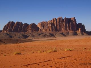 Poušť Wadi Rum