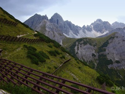 Marchreisenspitze (2620 m), Ampferstain (2556 m), Marchreisenspitze (2571 m), oblast Axamer