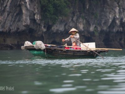 Obyvatelé zátoky Ha Long