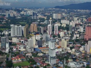 Pohled z Petronas Twin Tower, Kuala Lumpur