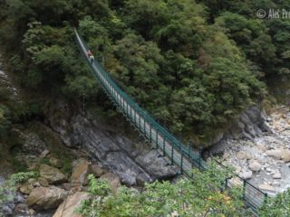 Národní park Taroko, visutý most