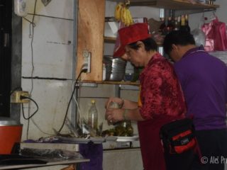 V restauraci na nocním trhu ve meste Hualien