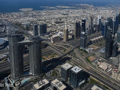 Dubaj, pohled z Burj Khalify